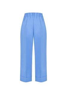 Pantalón cropped  azul claro