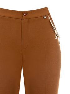 Pantalones curvy marrón Kitana